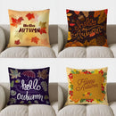 Axyaa Autumn Leaves Decorative Pillow Cover for Sofa, Bedroom, Car