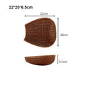 Axyaa Handwoven Bread Storage Basket with Double Handle: 5 Styles for Fruit Tray & Sundries Organizer