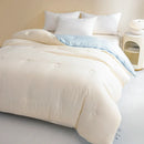 Axyaa All Season Soybean Fiber Duvet Insert with Mix Color Jacquard, Fluffy & Soft