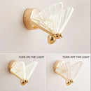 Nordic Acrylic & Iron LED Butterfly Wall Lamp by Axyaa for Indoor Lighting