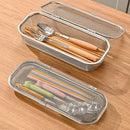 Axyaa 304 Stainless Steel Dishwasher Basket with Chopstick Holder - Save Space and Drain Efficiently