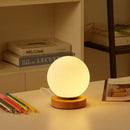 Axyaa Solid Wood Spherical Desk Lamp for Bedroom Living Room Study