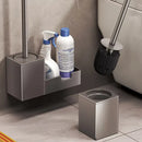 Axyaa Bathroom Toilet Shelf & Brush Storage
