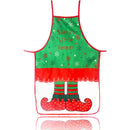 Axyaa Christmas Apron with Festive Cartoon Print