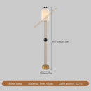 Axyaa Glass Ceiling Chandelier Floor Lamp for Living Room Bedroom