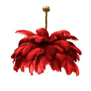 Axyaa Feather Ceiling Lamp LED Chandelier for Modern Nordic Home Decor