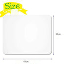 Axyaa Clear Plastic Placemats - Set of 10 for Dining, Kitchen, Office, Painting Table & More
