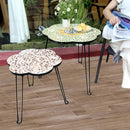 Axyaa Nordic Flower Tray: Handmade Round Foldable Storage Tray