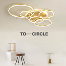 Axyaa Modern LED Ceiling Chandelier for Home Decor with Dimmable Lighting