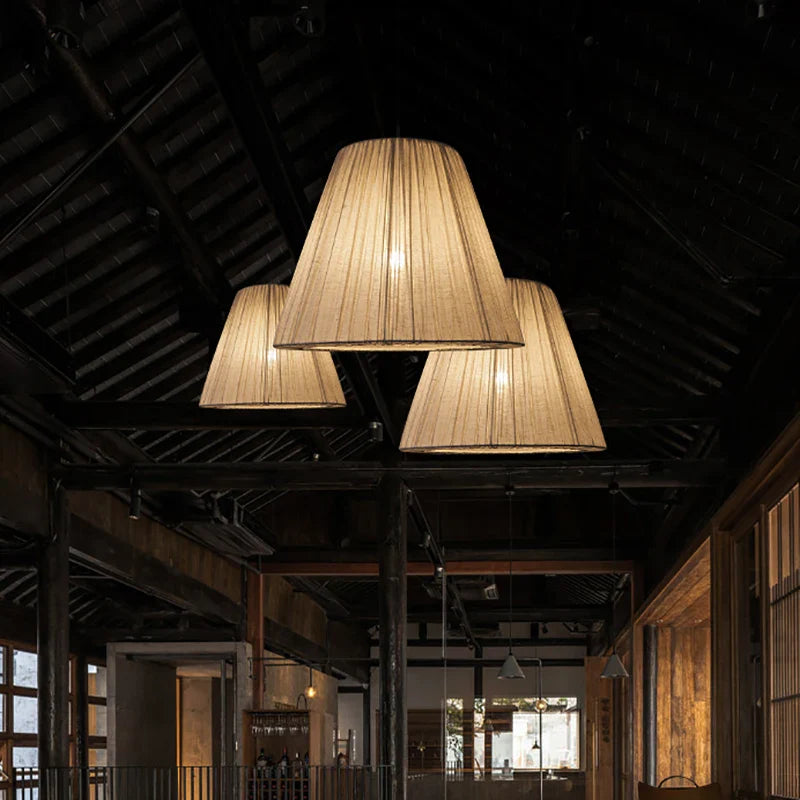 Axyaa Retro Cloth Chandelier for Home Decor