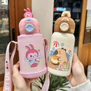 Axyaa Kids 500ML Stainless Steel Insulated Cup with Cute Cartoon Design