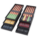 Wooden Chopsticks Set - Axyaa Household Long Non-slip Japanese Tableware