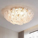 Axyaa Luxury French Glass Lotus Leaf Designer Light for Master Bedroom