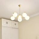 Axyaa Nordic Glass Ball Chandelier for Modern Living Room and Dining Space