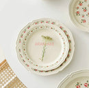 Axyaa 10-Inch Dinner Plate Set - Versatile & Elegant for Breakfast, Desserts, and Dim Sum