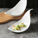 Axyaa Ceramic Sushi Plates | Creative Solid Color Dinnerware | Irregular Shape Snack Dishes