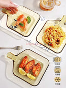 Axyaa Heat-Resistant Glass Plate & Creative Tableware Set