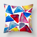 Tropical Plants Parrot Feather Cushion Cover for Sofa by Axyaa