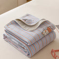 Axyaa Cotton Gauze Throw Blanket, AB Side Towel for Home, Travel & Kids