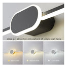 Axyaa LED Wall Lamps: White Black Mirror Headlights Sconce for Indoor Lighting