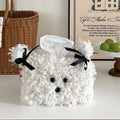 Axyaa Plush Cartoon Dog Napkin Holder: Cute Tissue Storage Box for Home Kitchens