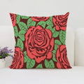 Axyaa Rose Flowers Decorative Pillow Cover 45x45 Cushion Cover Cases Home Decoration