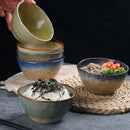 Axyaa Retro Hotel Ceramic Rice Bowl, High-Value Tableware Soup Bowl