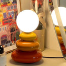 Colorful Ceramic LED Table Lamp for Bedroom Desk, Mood Light by Axyaa