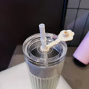 Axyaa Gradient Stainless Steel Thermos Straw Cup 500ML