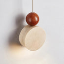 Axyaa Stone Ceiling Pendant Light: Modern Minimalist Bedroom Chandelier