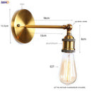Axyaa Loft LED Wall Lights Vintage Wandlamp Living Room Bedroom Applique murale