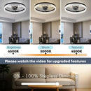 Axyaa Pendant Arm Ceiling Fan with Built-in LED Light, Adjustable Speed and Silent Operation