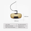 Axyaa Double Layer Glass Pendant Lamp LED Hanging Light for Home and Business Decor