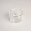 Glass Tealight Candle Holders by Axyaa - Clear Mini Candlesticks for Home Decor & Events