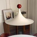 Axyaa Horn Pendant Light: French Cream Dining Table Lamp for Bedroom, Study, or Children's Room