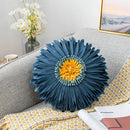 Axyaa Velvet Pink White 3D Chrysanthemum Throw Pillow Bouquet Model