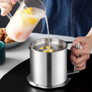 Axyaa Stainless Steel Oil Bottle Filter Dispenser Seasoning Pot Storage Can