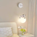 Axyaa Panda Pendant Lamps: Children's Room Hanging Light for Baby Kids Nursery School