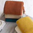Axyaa Nordic Knitted Throw Blanket with Tassels - Soft Sofa Scarf & Bedspread