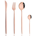 Axyaa Pink Silver Stainless Steel Cutlery Set