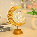 Axyaa Ramadan Moon LED Light 2025 Eid Mubarak Metal Lamp Home Room Decor