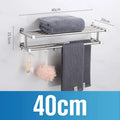 Axyaa Stainless Steel Bathroom Towel Shelf with Toilet Paper Holder & Soap Dish