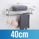 Axyaa Stainless Steel Bathroom Towel Shelf with Toilet Paper Holder & Soap Dish