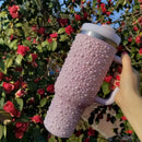 Axyaa 40oz Diamond Thermos Cup Stainless Steel Vacuum Flask Insulated Thermal Water Bottle