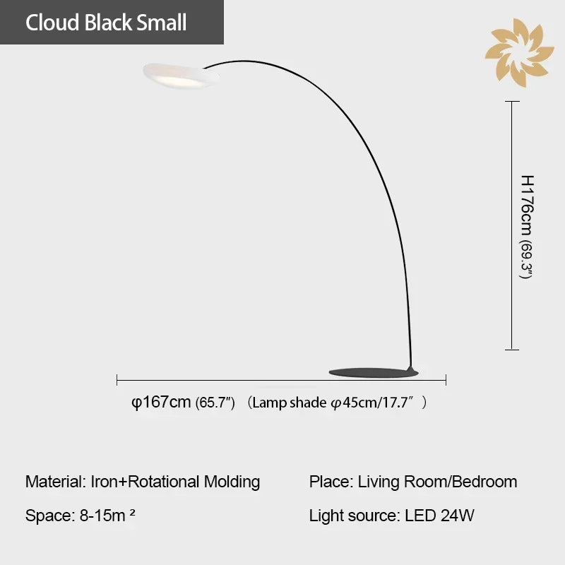 Axyaa Nordic Modern Cloud LED Floor Lamp