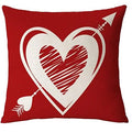 Axyaa Red Love Hug Pillowcase for Valentine's Day and Anniversaries