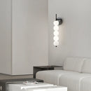 Axyaa Glass Bedside LED Wall Lamp: Copper Gold Black Parlor Hotel Lighting Fixtures