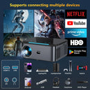Axyaa 8K Android Beamer Projector Full HD 1080P Home Theater 5G WiFi TV Proyector