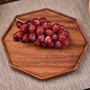Axyaa Acacia Wood Multi-Shape Serving Tray for Fruit and Desserts