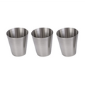 Axyaa Stainless Steel Shot Glasses 4-Pack with Leather Case - Camping Drinkware